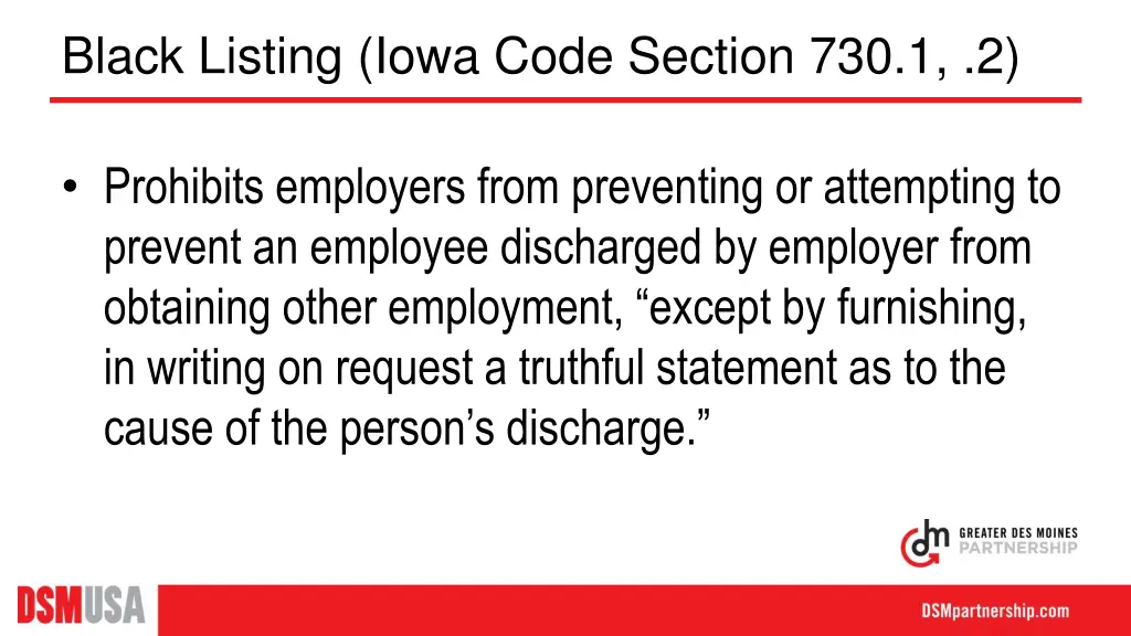 black listing iowa code section 730 1 2