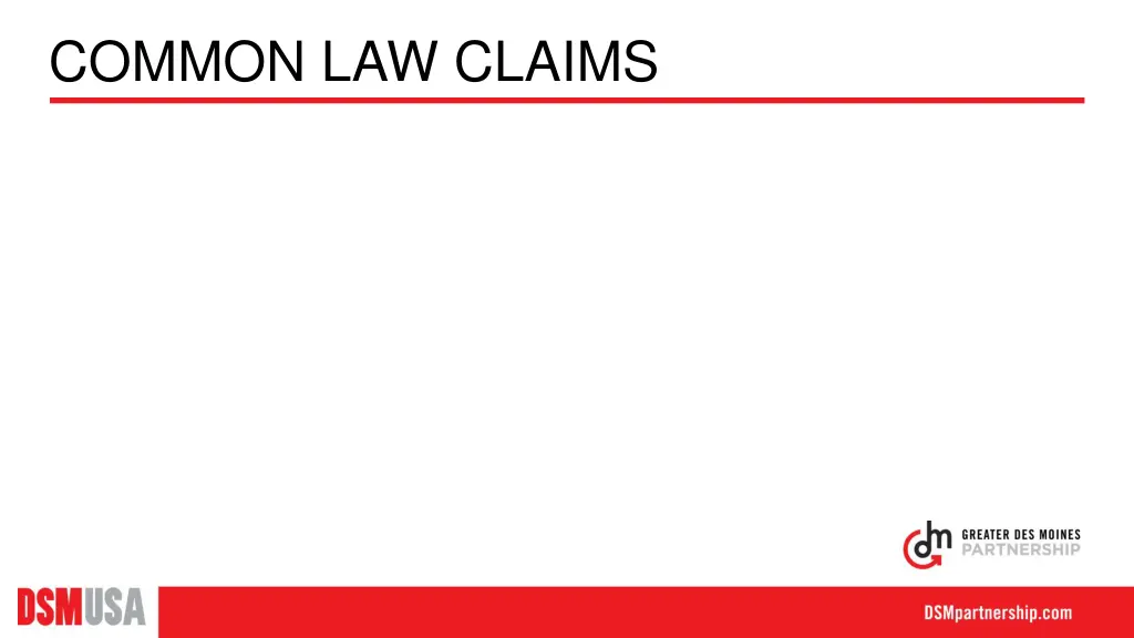 common law claims