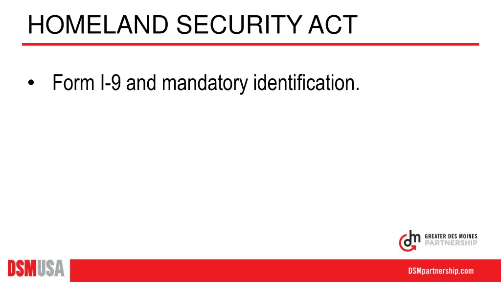 homeland security act