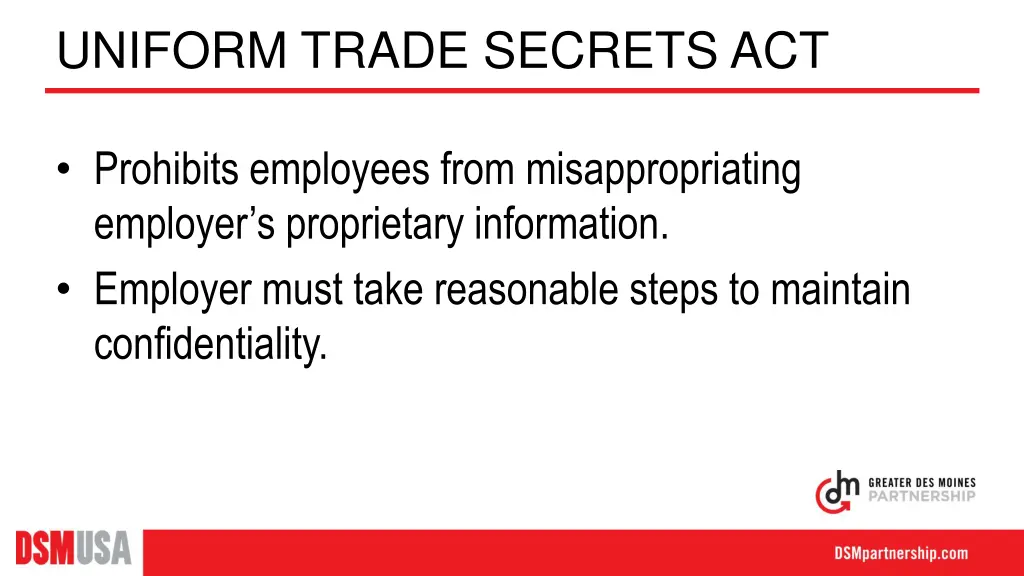 uniform trade secrets act