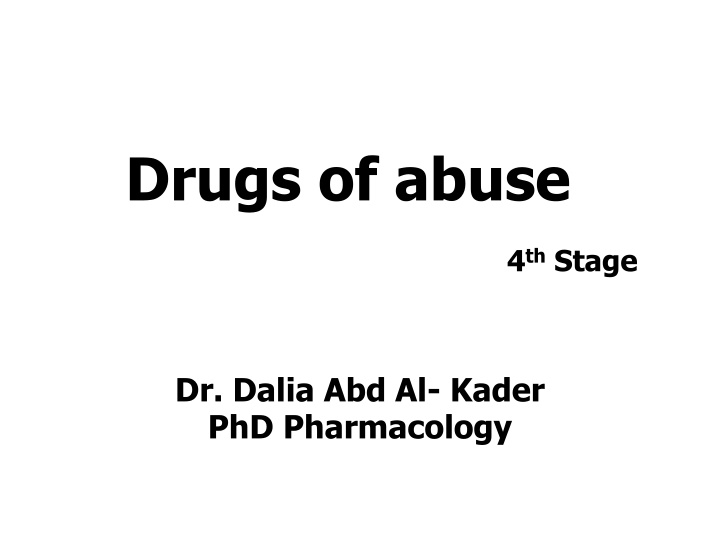 drugs of abuse