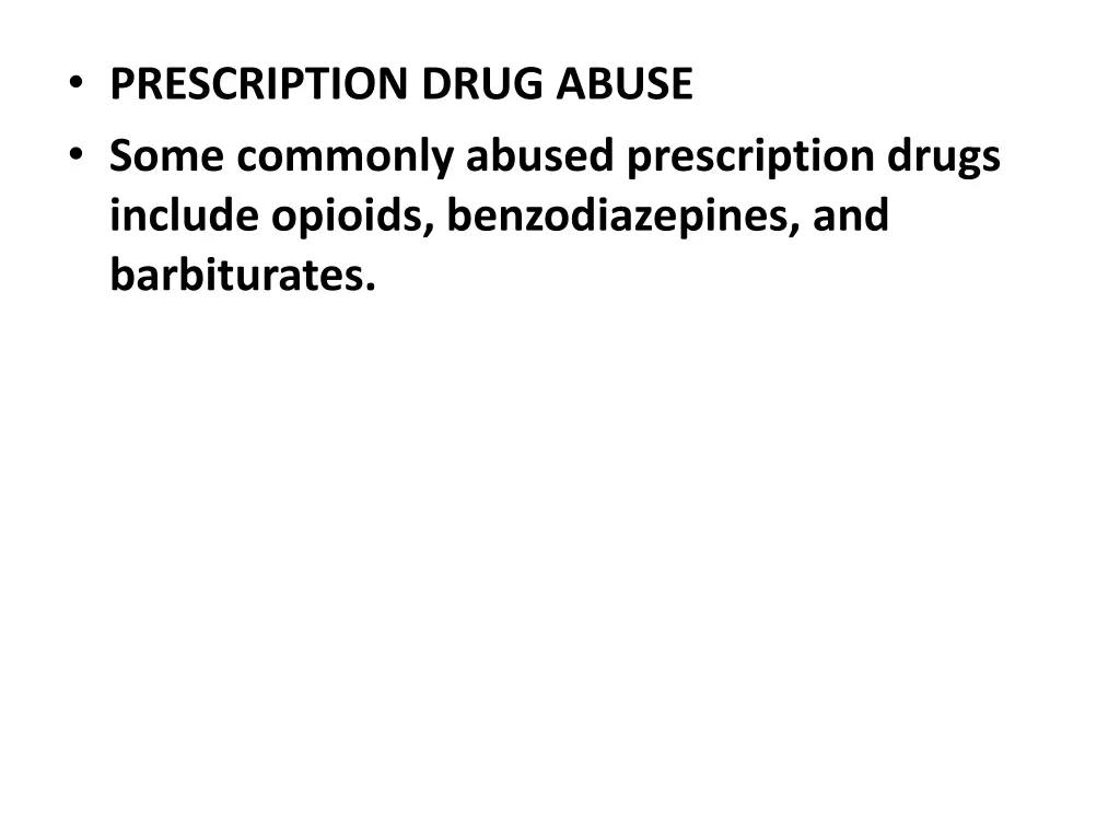 prescription drug abuse some commonly abused