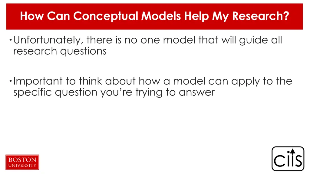 how can conceptual models help my research 1