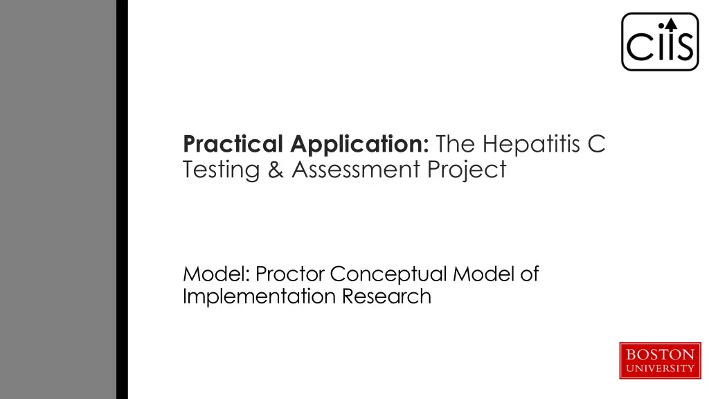 practical application the hepatitis c testing