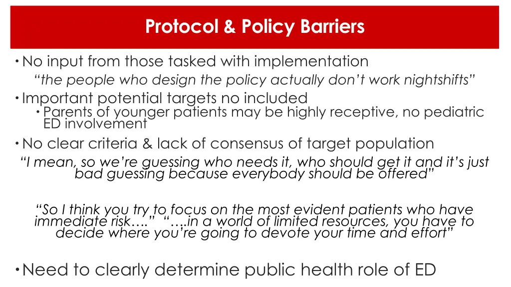 protocol policy barriers