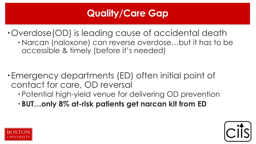 quality care gap