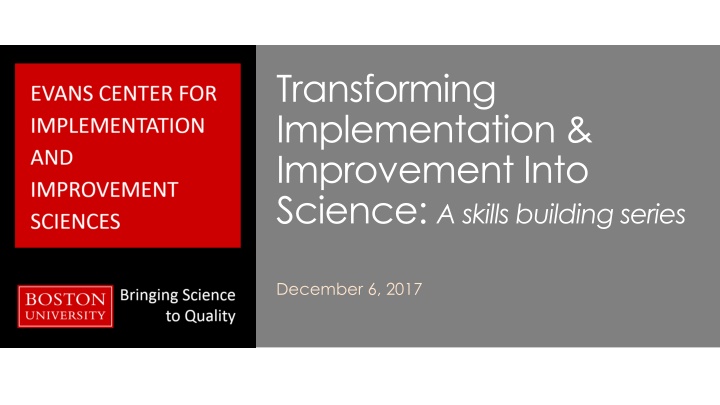 transforming implementation improvement into