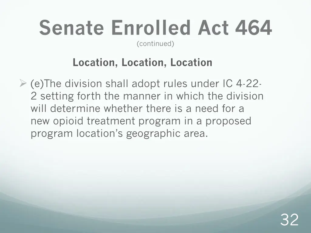 senate enrolled act 464 continued 1