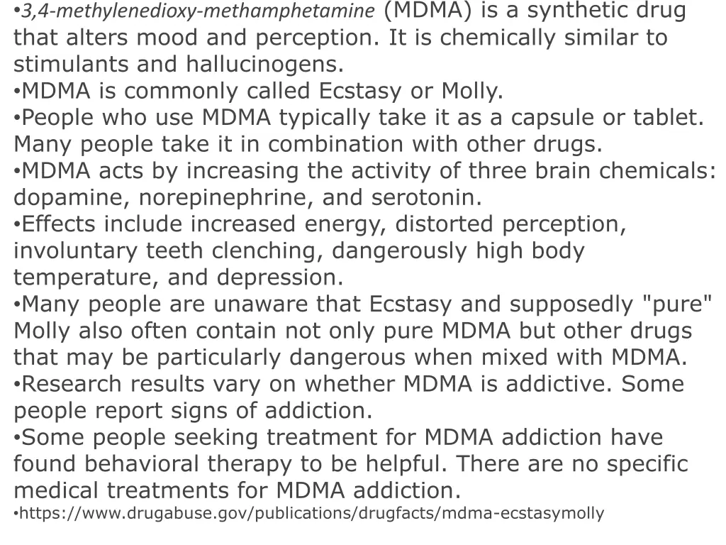 3 4 methylenedioxy methamphetamine mdma