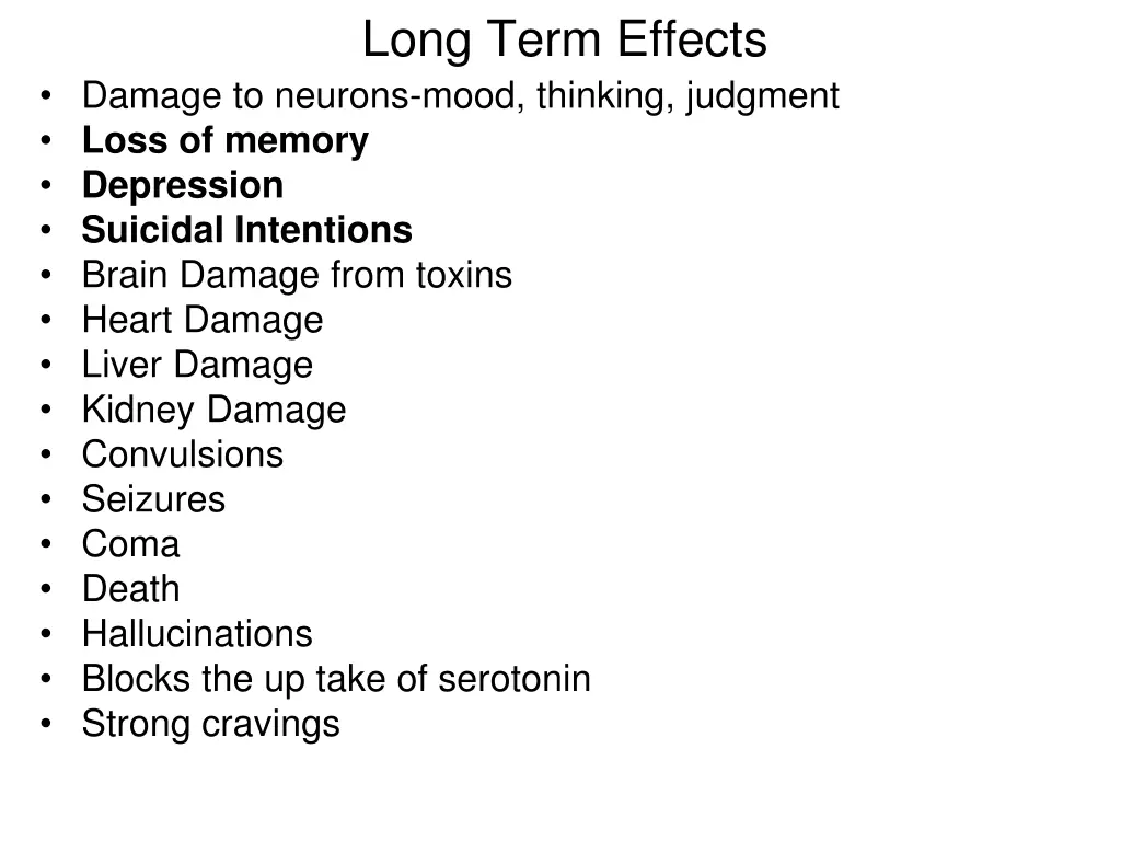 long term effects 1