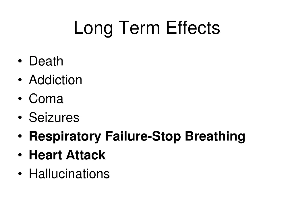 long term effects