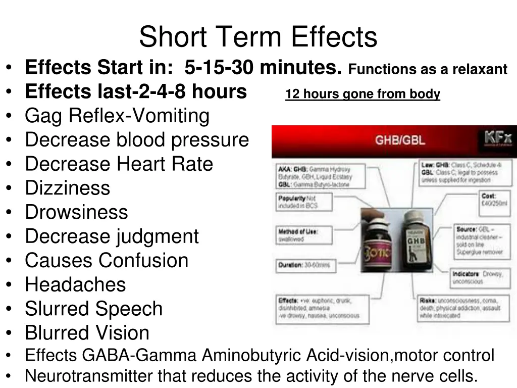 short term effects 1