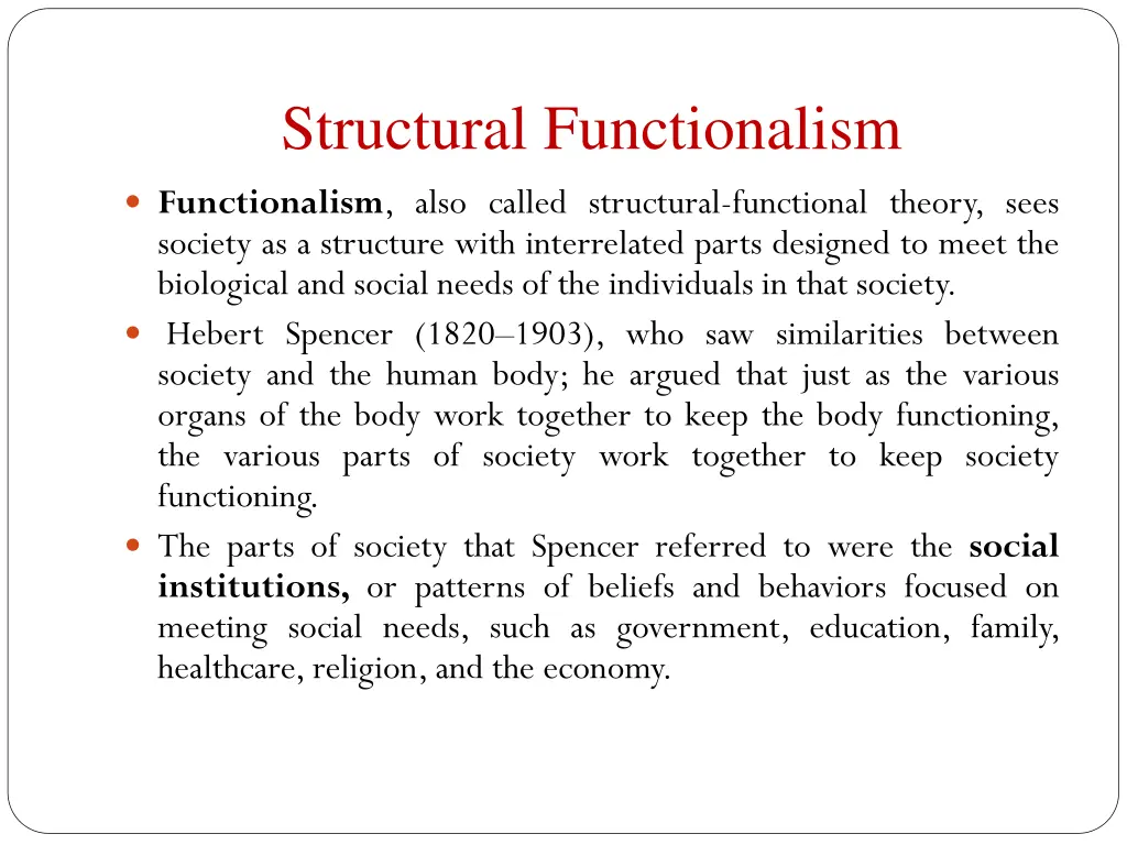 structural functionalism