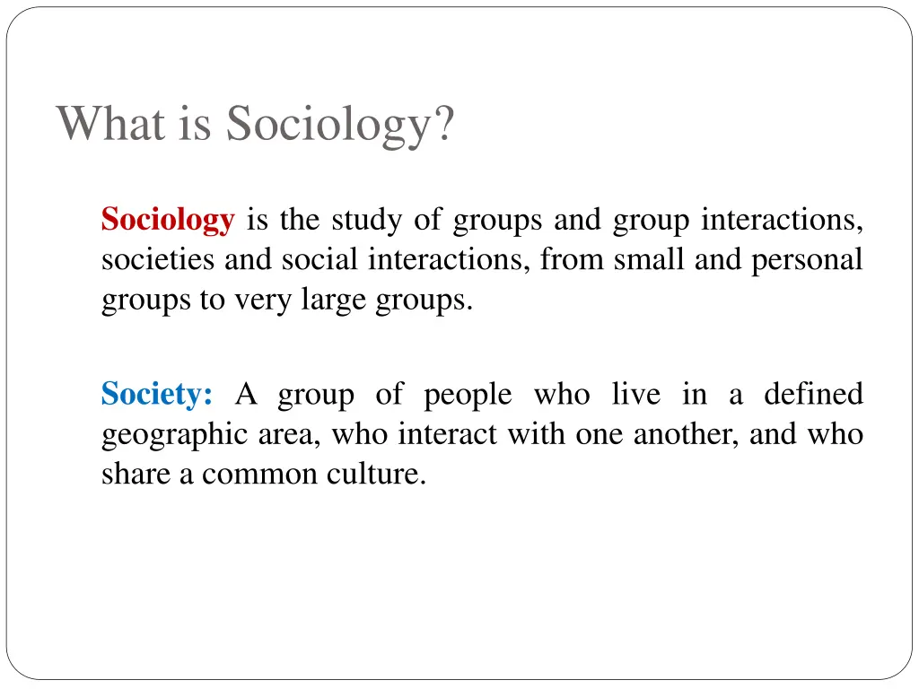 what is sociology