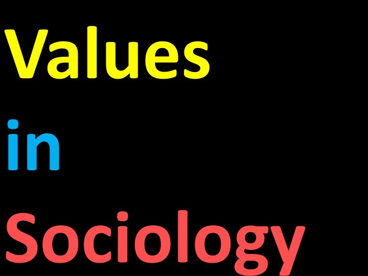 values in sociology