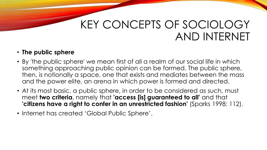 key concepts of sociology