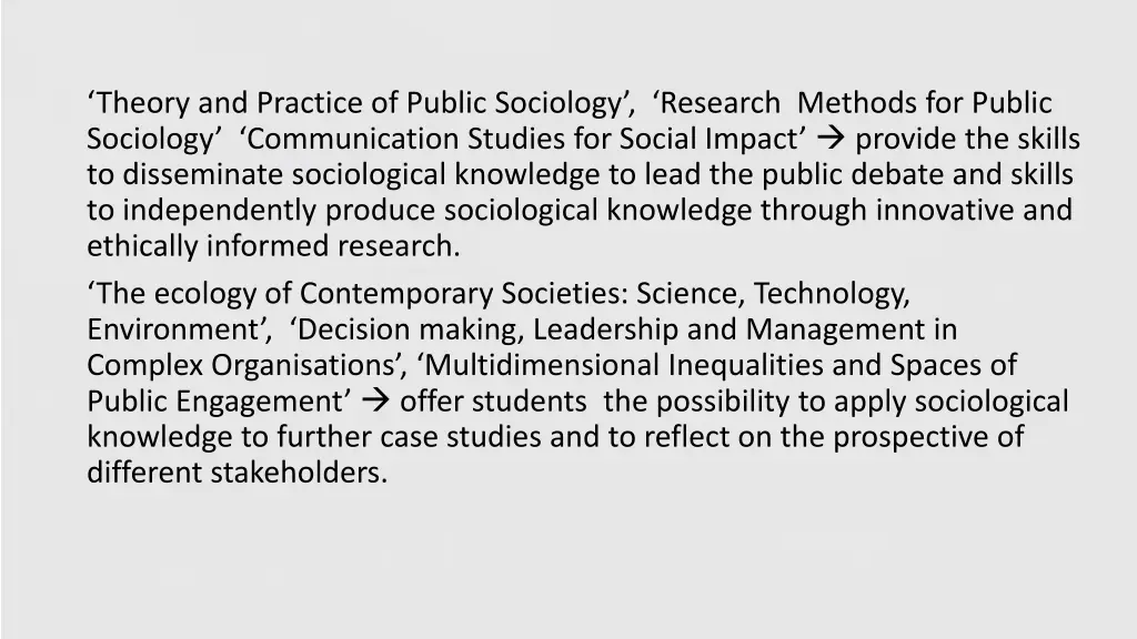 theory and practice of public sociology research