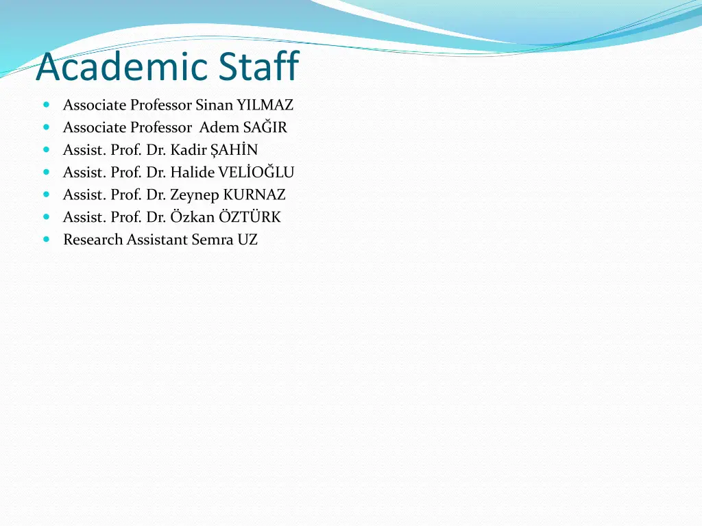 academic staff associate professor sinan yilmaz