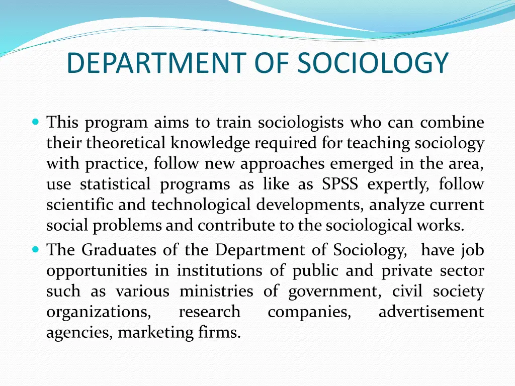 department of sociology 2