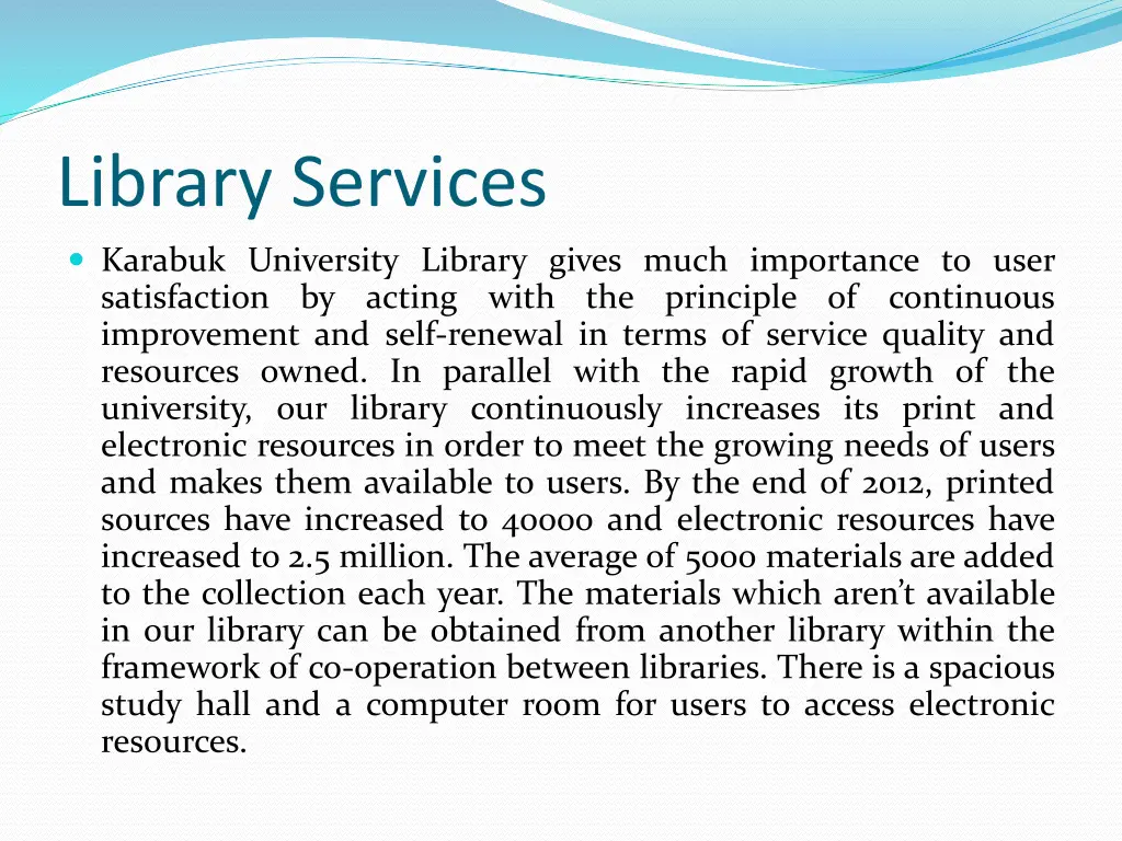 library services