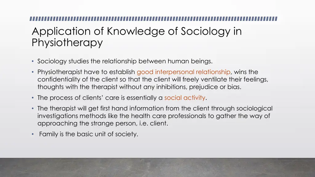 application of knowledge of sociology 1