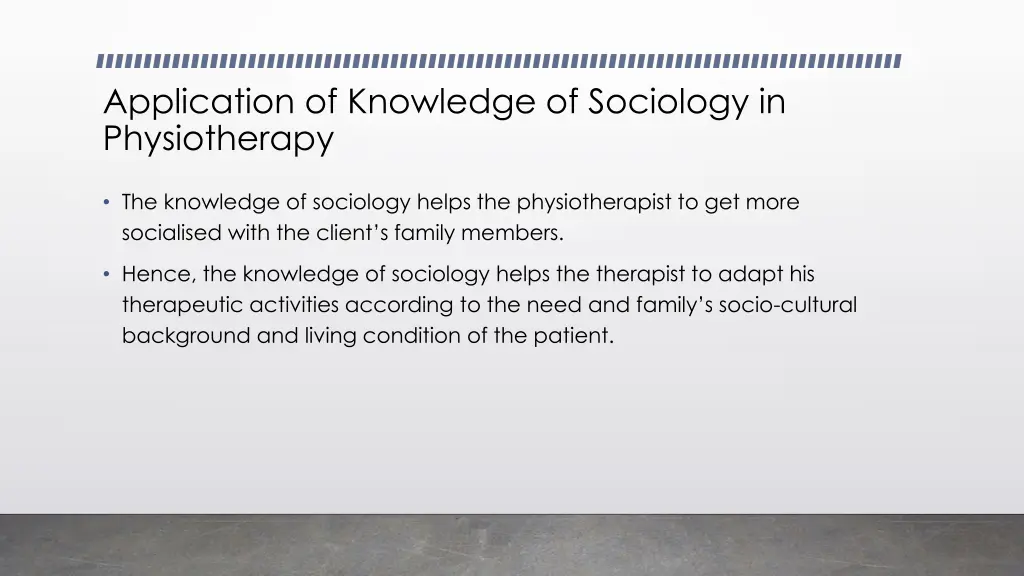 application of knowledge of sociology 3