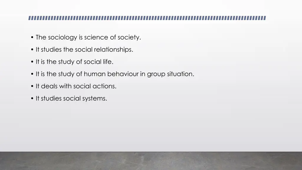 the sociology is science of society