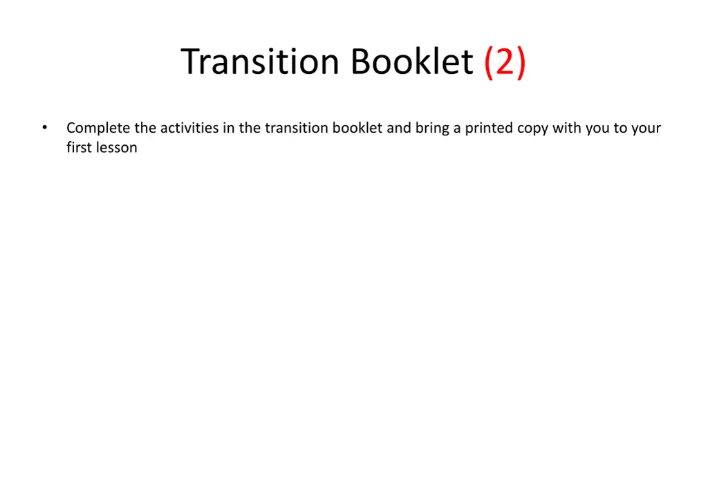 transition booklet 2