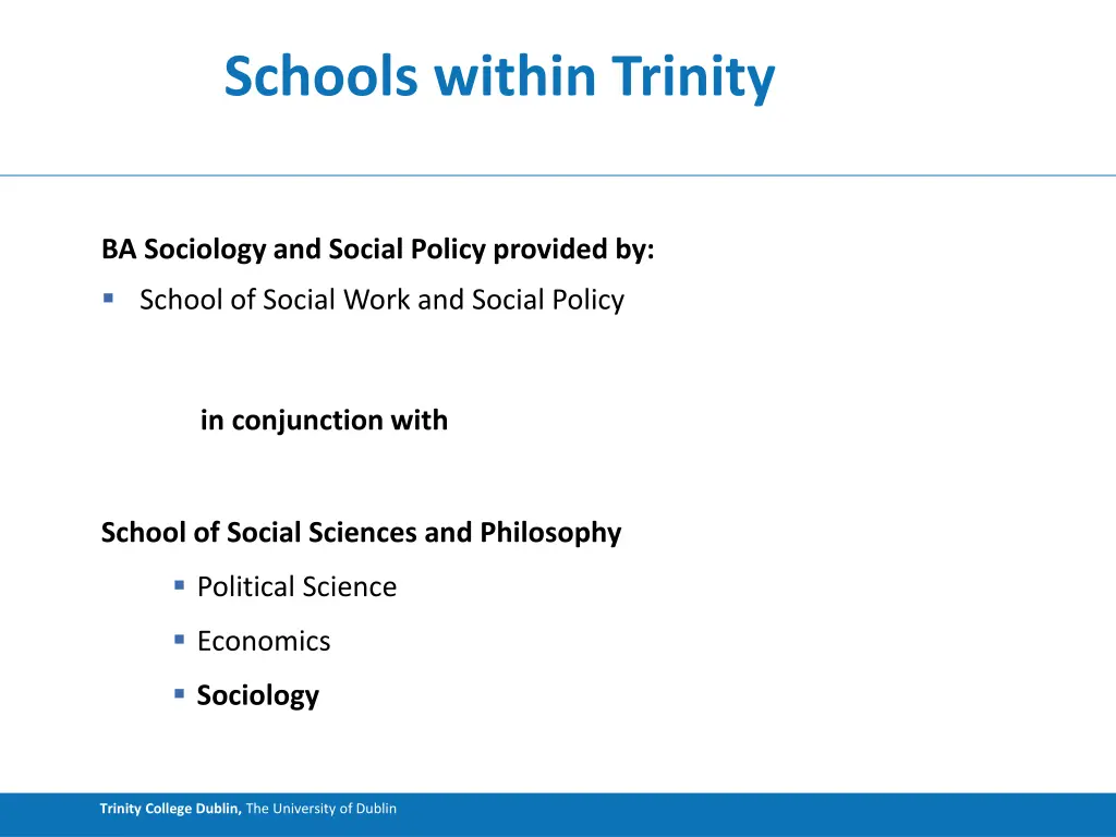 schools within trinity