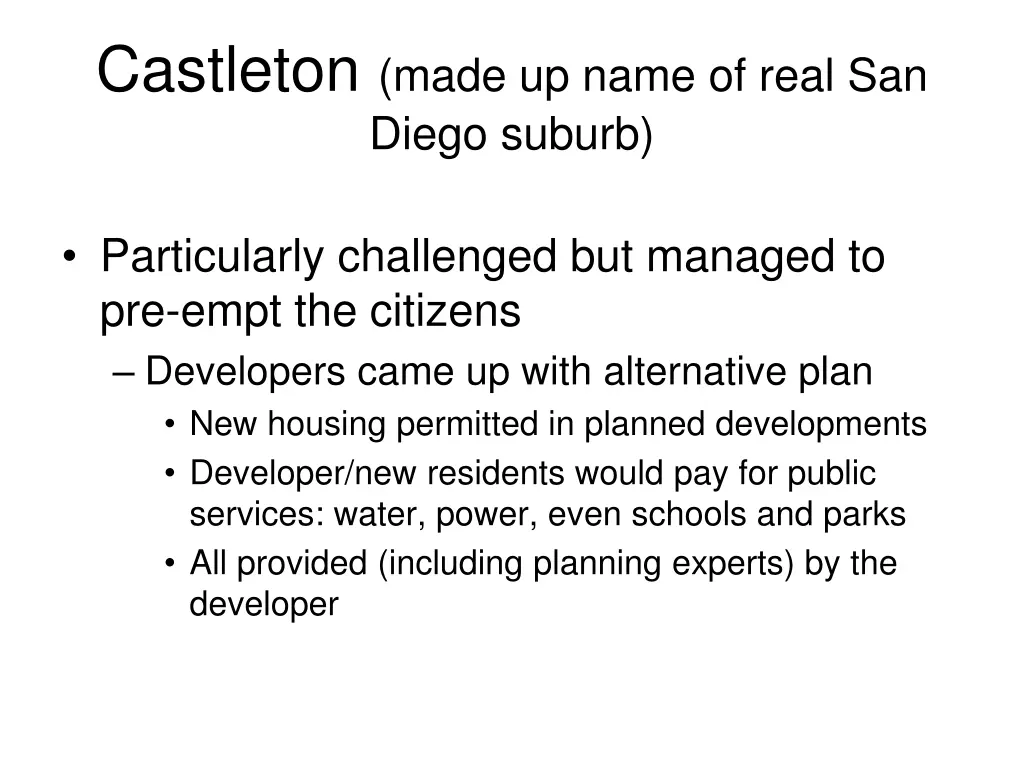 castleton made up name of real san diego suburb