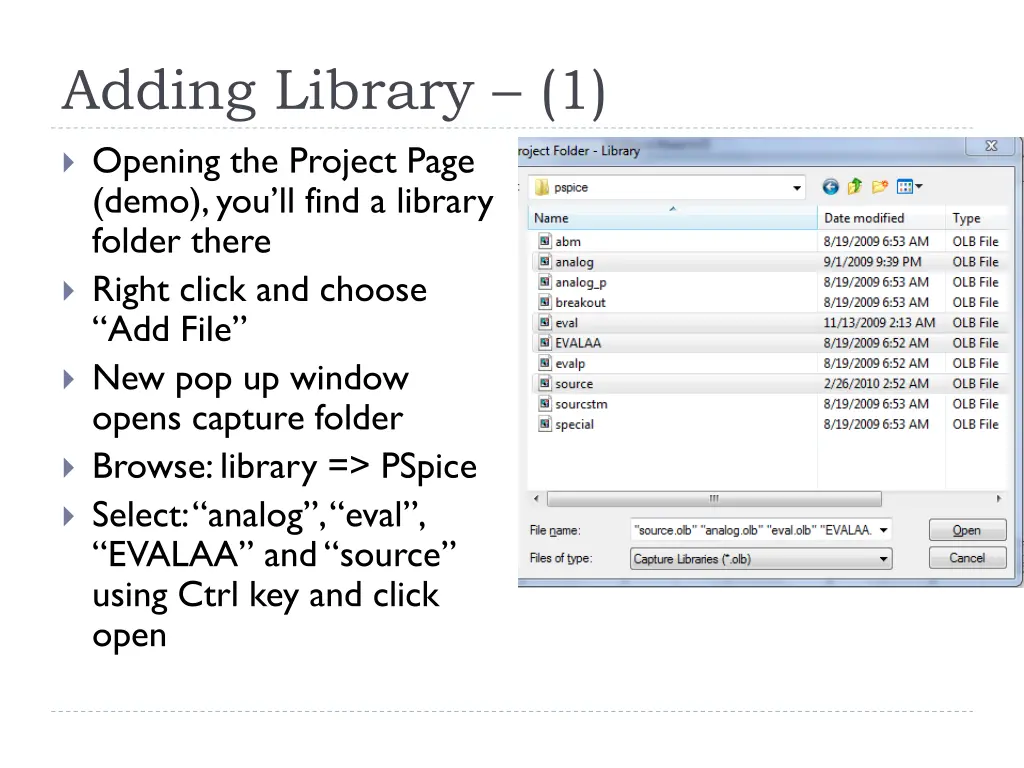 adding library 1