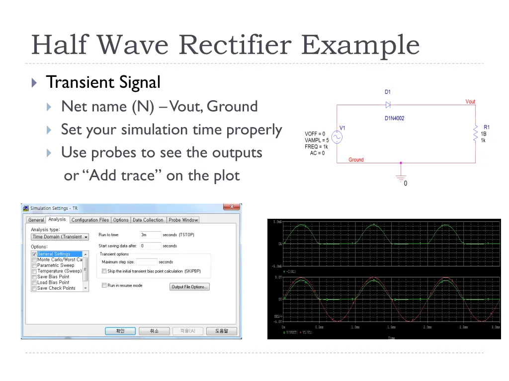 half wave rectifier example