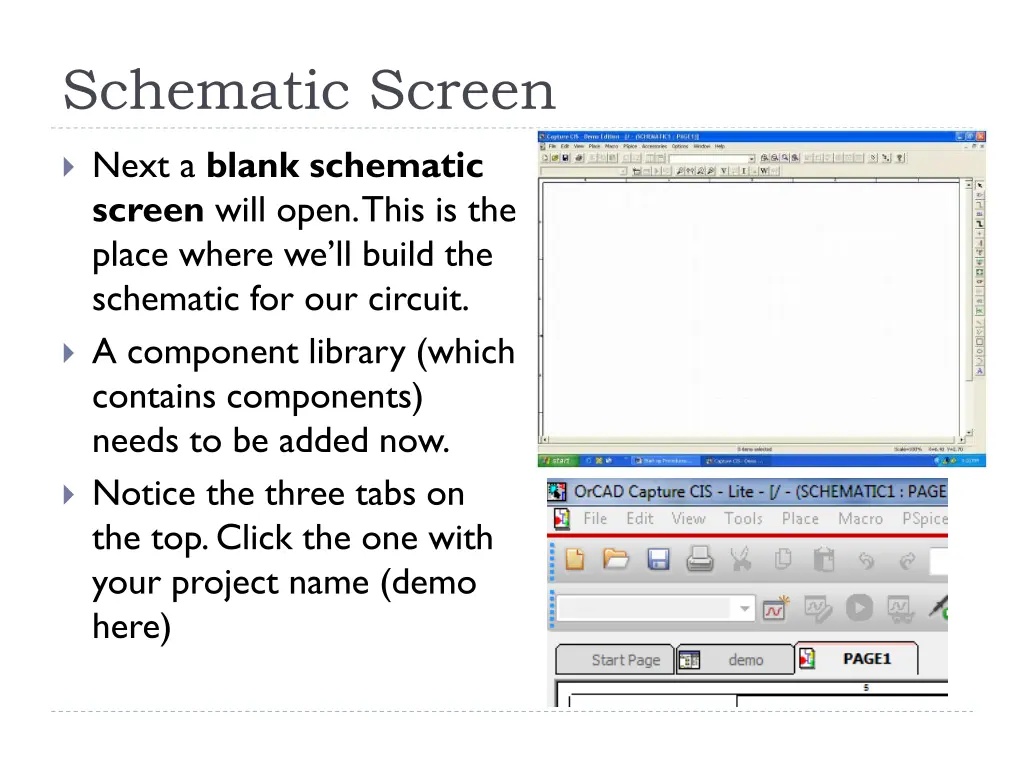 schematic screen