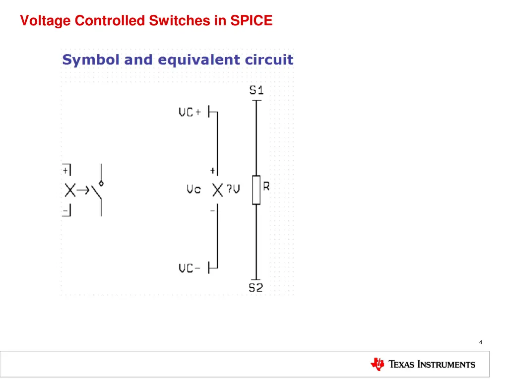 voltage controlled switches in spice