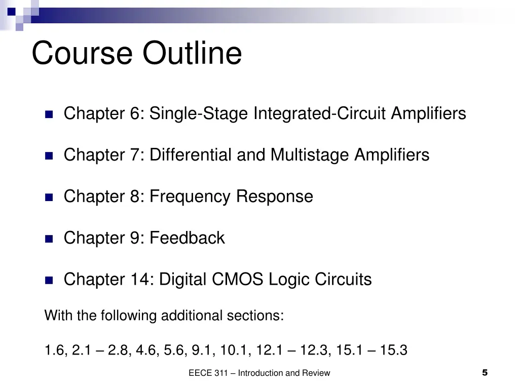 course outline