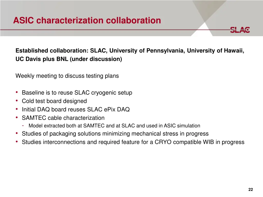 asic characterization collaboration