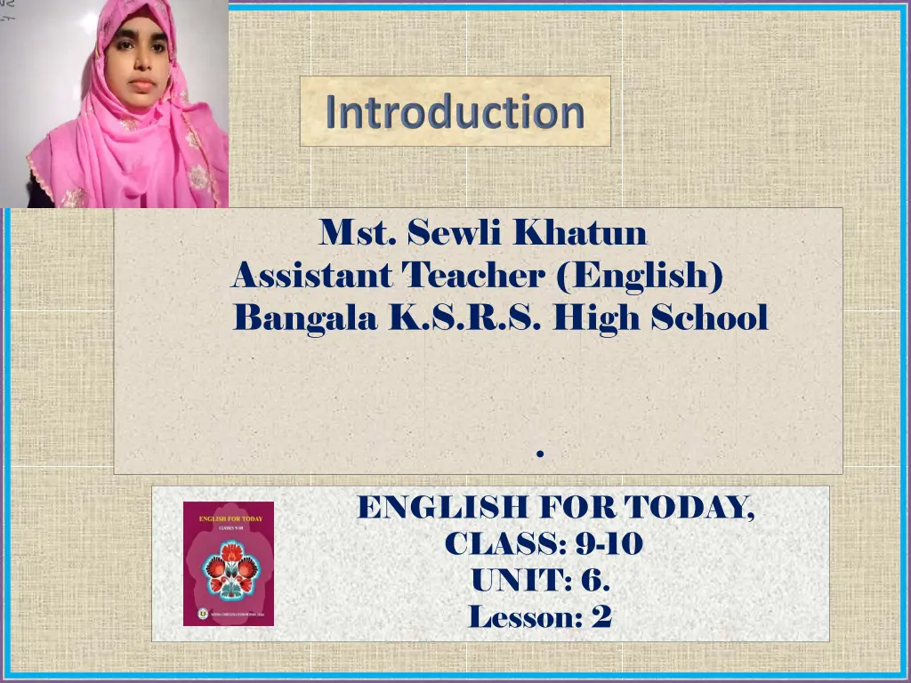 mst sewli khatun assistant teacher english