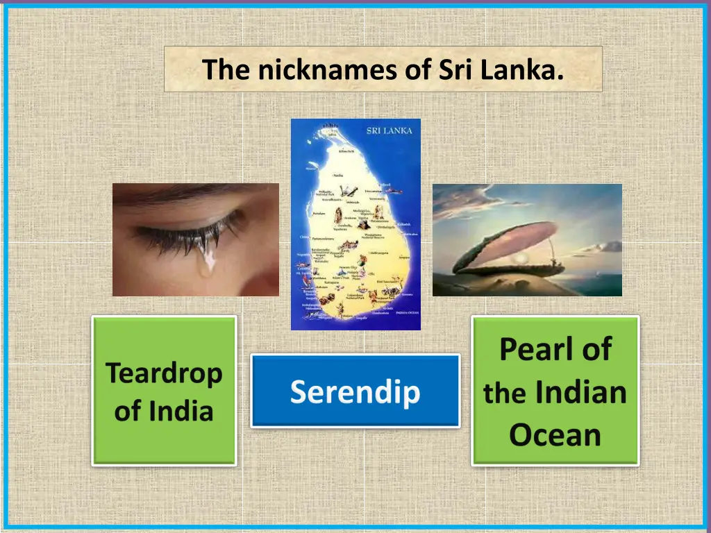 the nicknames of sri lanka