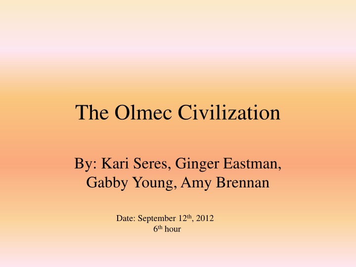 the olmec civilization