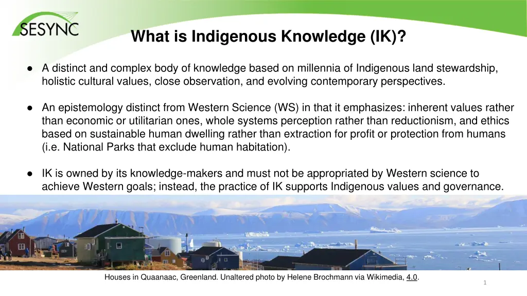 what is indigenous knowledge ik