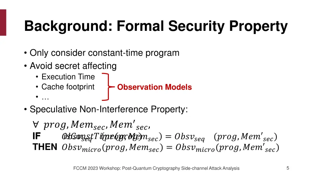 background formal security property