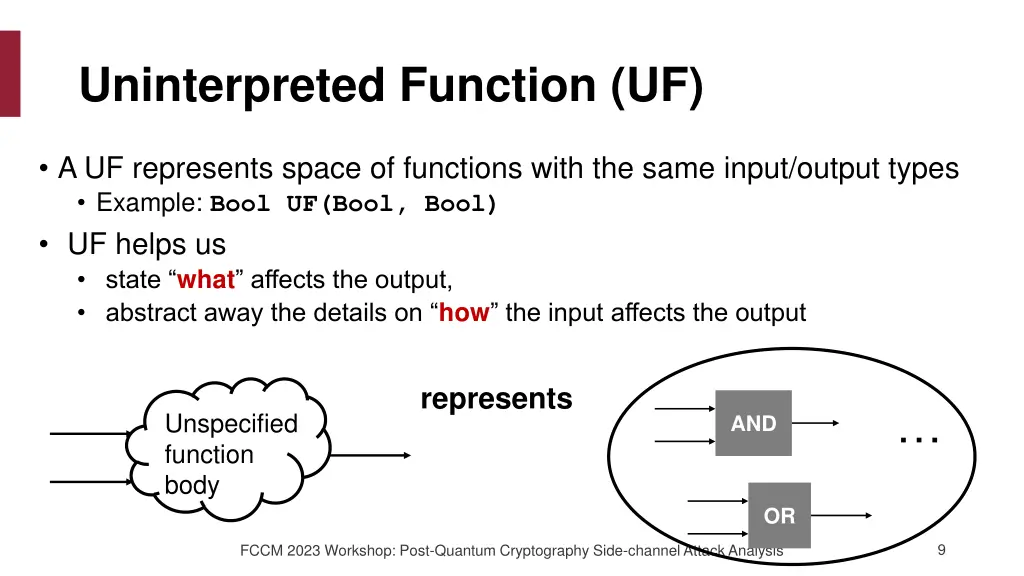 uninterpreted function uf