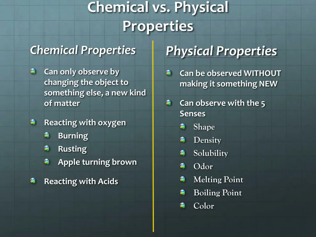 chemical vs physical properties