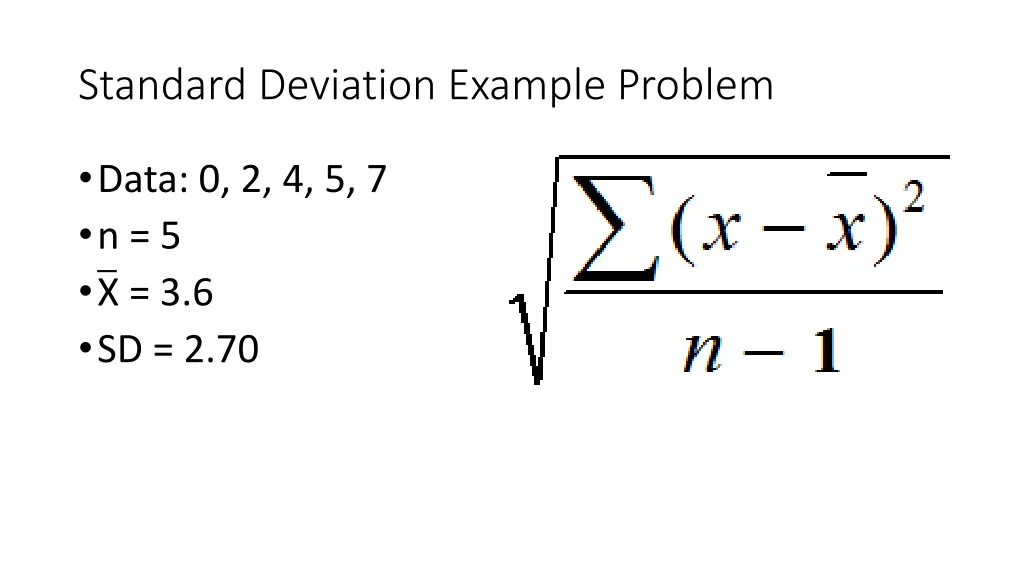 standard deviation example problem 1