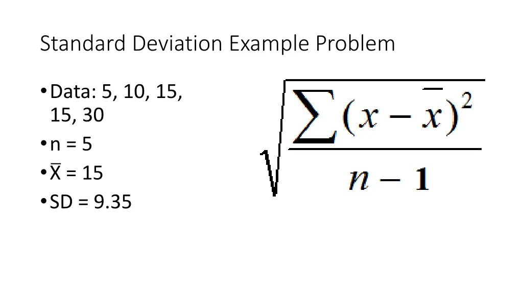 standard deviation example problem 2