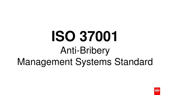 iso 37001 anti bribery management systems standard