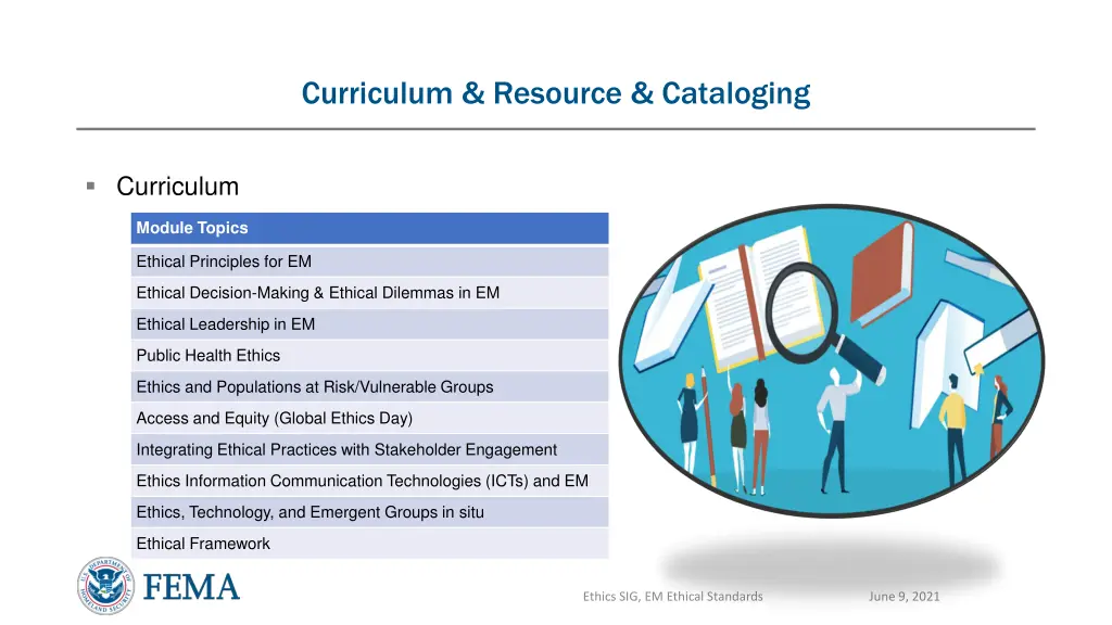 curriculum resource cataloging