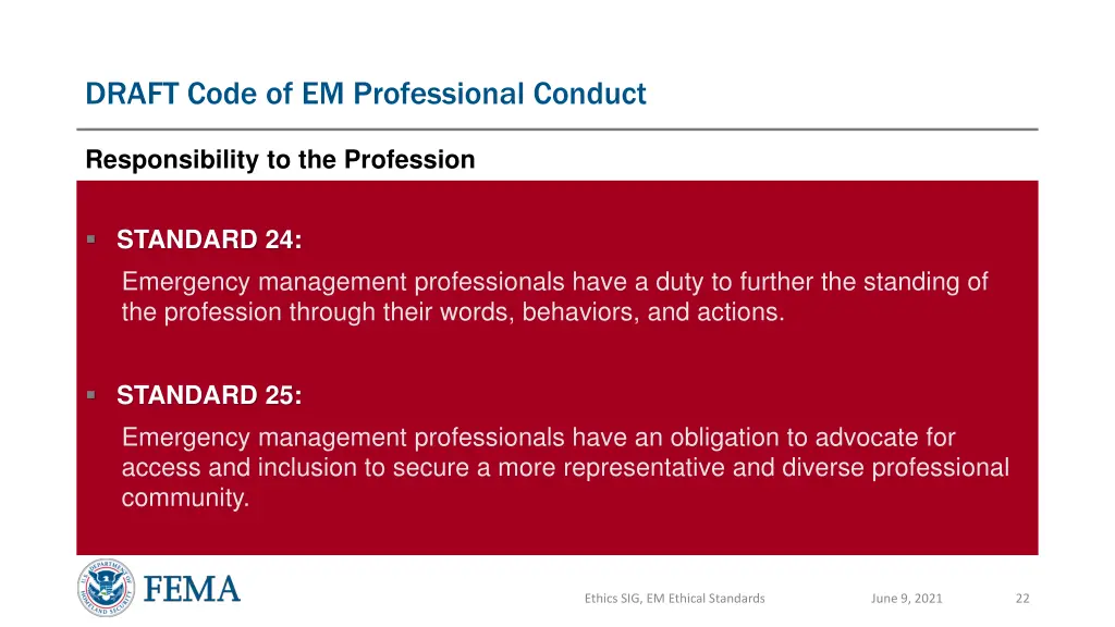 draft code of em professional conduct 10