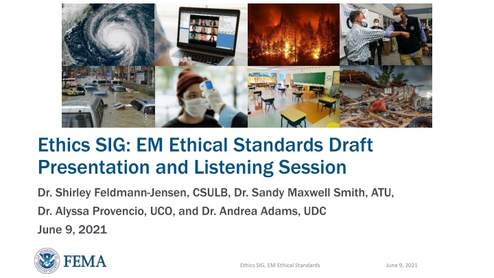 ethics sig em ethical standards draft