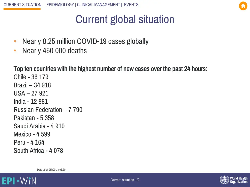 current situation epidemiology clinical 1